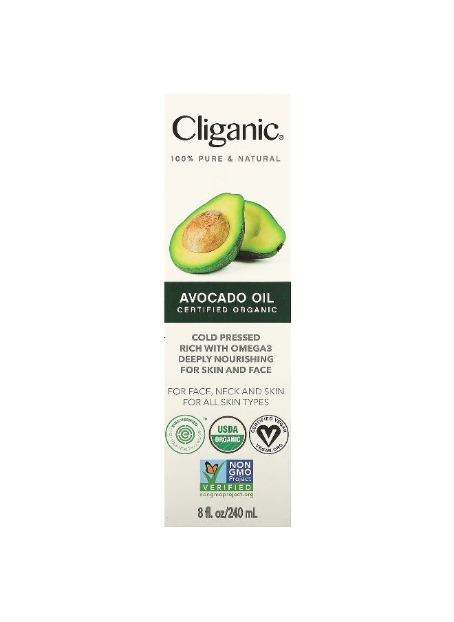 Cliganic, Organic Avocado Oil, 8 fl oz (240 ml)