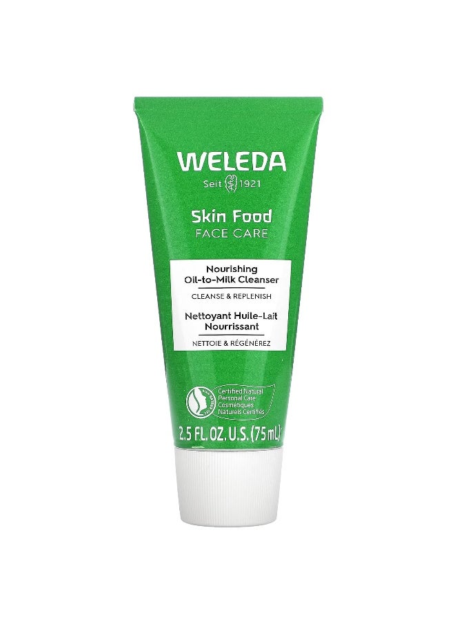 Weleda, Skin Food Face Care, Nourishing Oil-To-Milk Cleanser, 2.5 fl oz (75 ml)