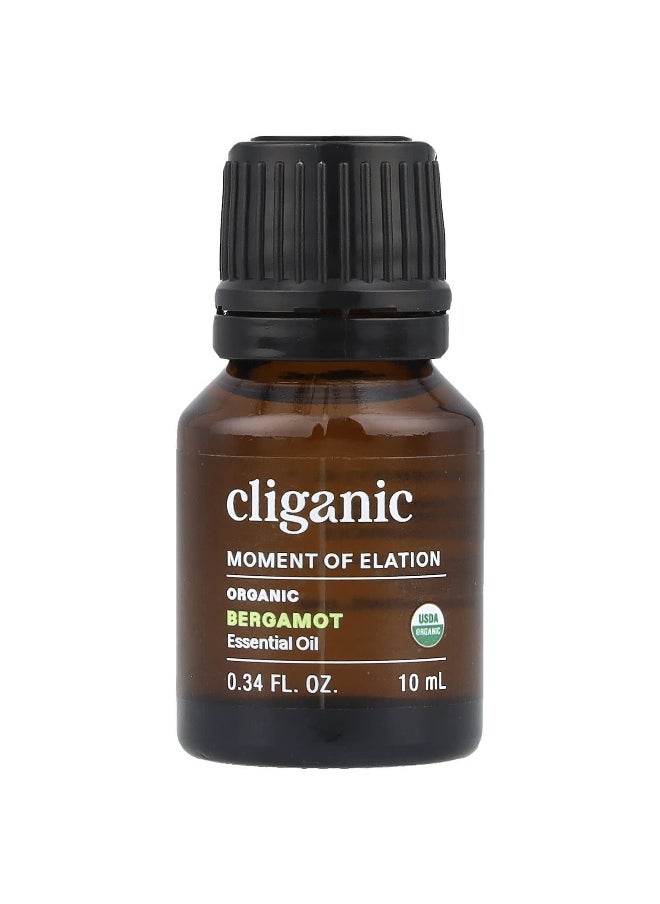 Cliganic, Moment of Elation™, Organic Bergamot Essential Oil, 0.34 fl oz (10 ml)