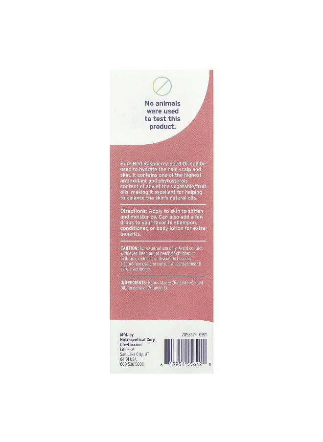 Life-flo, Pure Red Raspberry Seed Oil, 2 fl oz (59 ml)