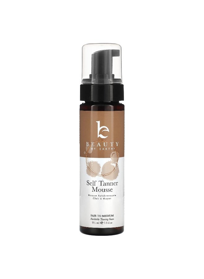 Beauty By Earth, Self Tanner Mousse, Fair to Medium, 7.5 fl oz (222 ml)