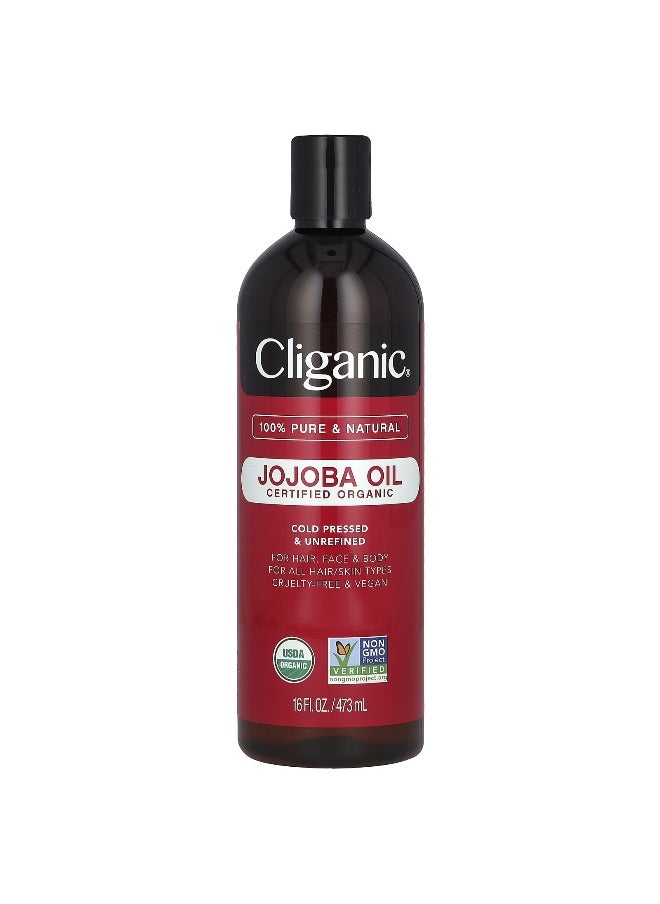 Cliganic, Organic Jojoba Oil, 16 fl oz (473 ml)