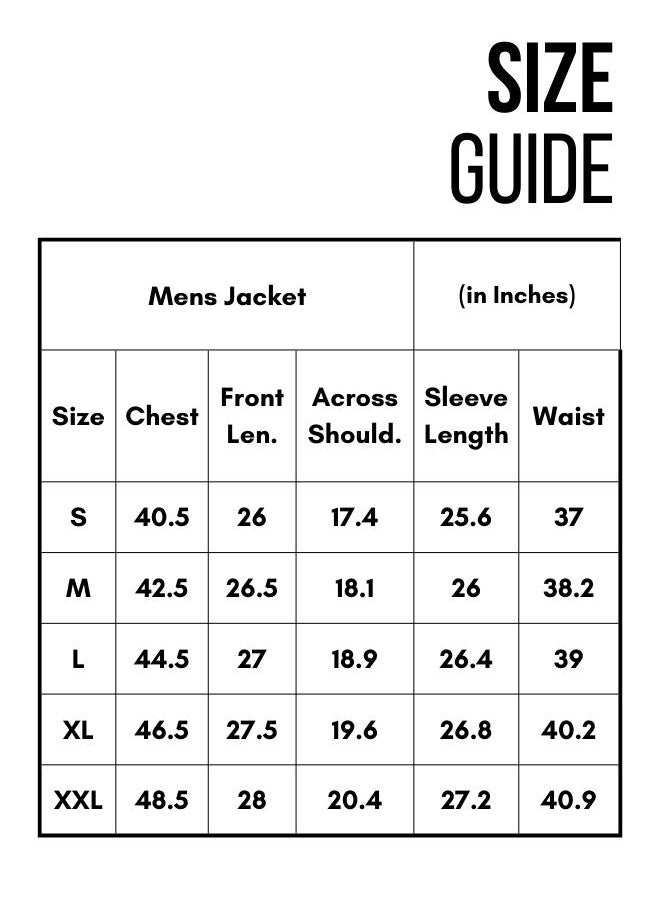 Regular Fit Indigo Men's Denim Jacket, Full Sleeves, Spread Collar, Casual