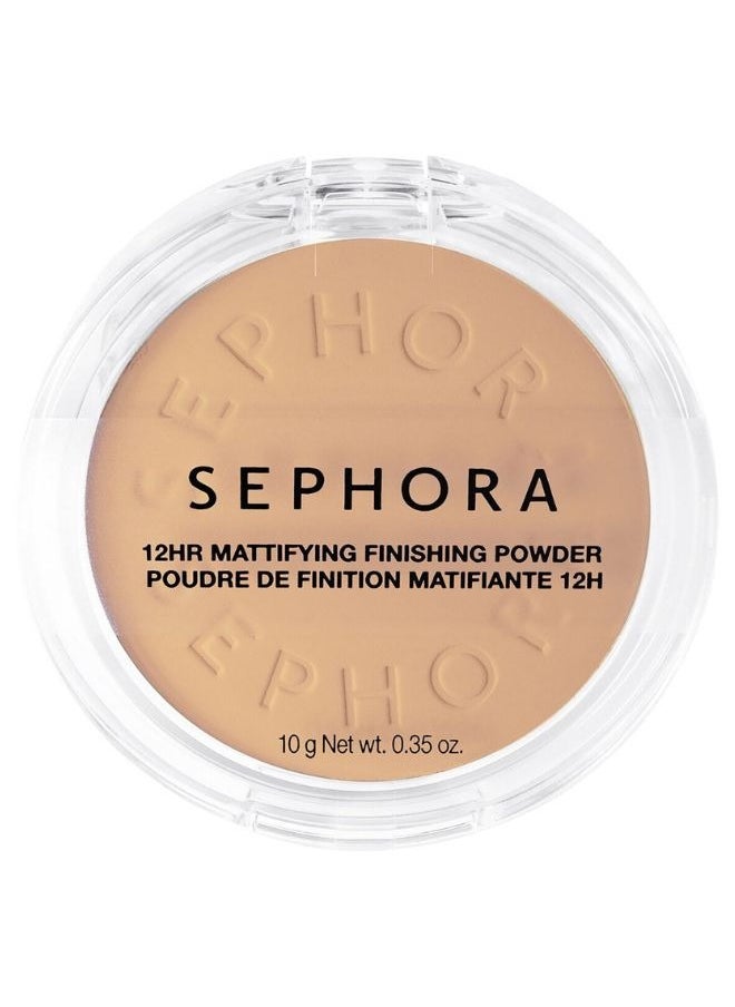 Sephora Collection 12Hr Mattifying Finishing Powder – Oil-Control Compact Powder in 03 Light Neutral (10g) for Shine-Free, Long-Lasting Wear