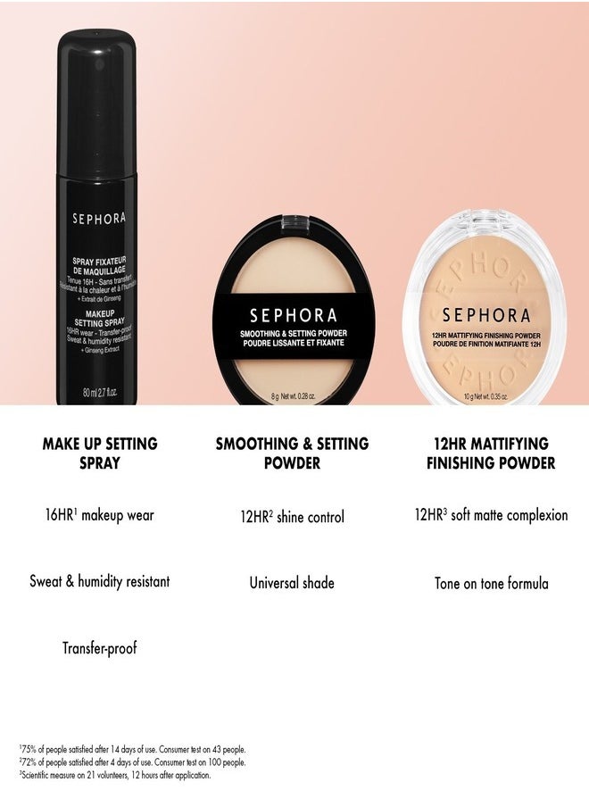 Sephora Collection 12Hr Mattifying Finishing Powder – Oil-Control Compact Powder in 05 Medium Neutral (10g) for Shine-Free, Long-Lasting Wear
