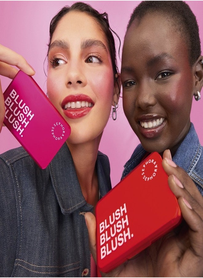 SEPHORA COLLECTION Blush Blush Blush Palette – Trio of Blushes – 04 Heart Breaker - Vibrant Red Blush Palette Shades | Cream & Powder Blush Formula – 7.7ml