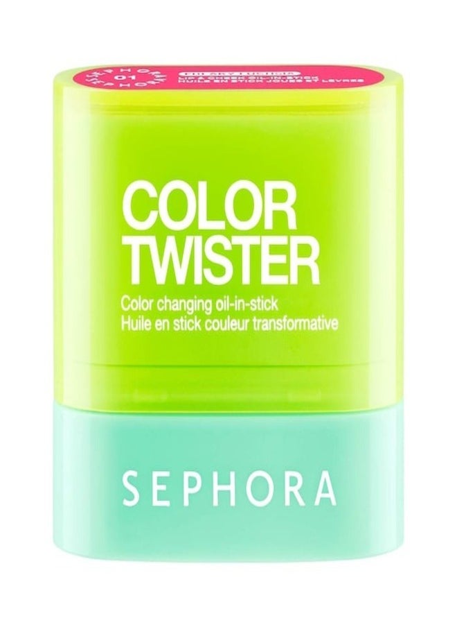 SEPHORA COLLECTION Color Twister Oil-in-Stick for Lip & Cheek 03 Bizarre Berry - Berry Color-Changing Hydrating Balm, 8.5g