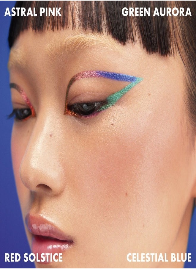 SEPHORA COLLECTION 12HR Colorful Special Effects Multichrome Retractable Eyeliner – 01 Red Solstice, Longwear Shifting Metallic Gel Liner