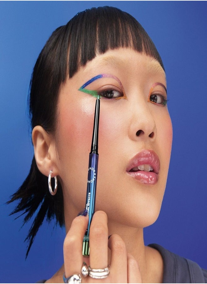 SEPHORA COLLECTION 12HR Colorful Special Effects Multichrome Retractable Eyeliner – 01 Red Solstice, Longwear Shifting Metallic Gel Liner