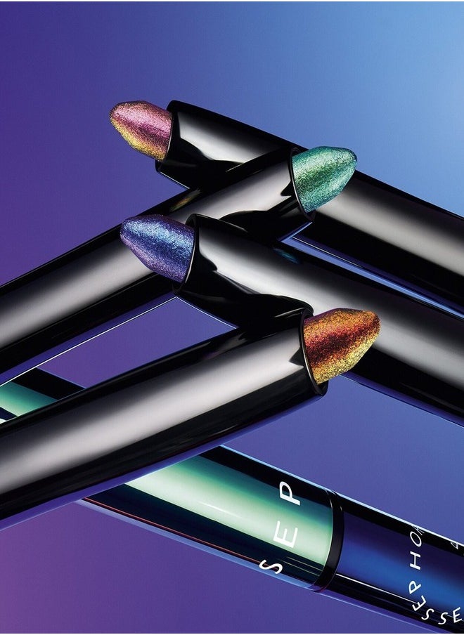 SEPHORA COLLECTION 12HR Colorful Special Effects Multichrome Retractable Eyeliner – 01 Red Solstice, Longwear Shifting Metallic Gel Liner