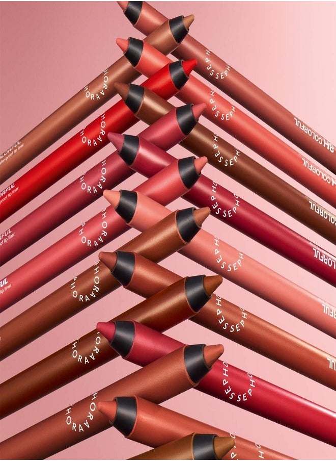 SEPHORA COLLECTION Colorful 8HR Longwear Transferproof Lip Liner 11 Cinnamon Brown - Matte Warm Brown – Waterproof Precision Lip Pencil 1.2g
