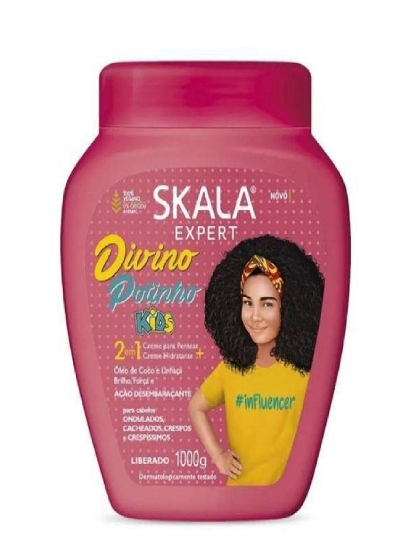 Divino Potinho Hair Treatment Cream 1000g – Intense Hydration & Definition for Curly Hair