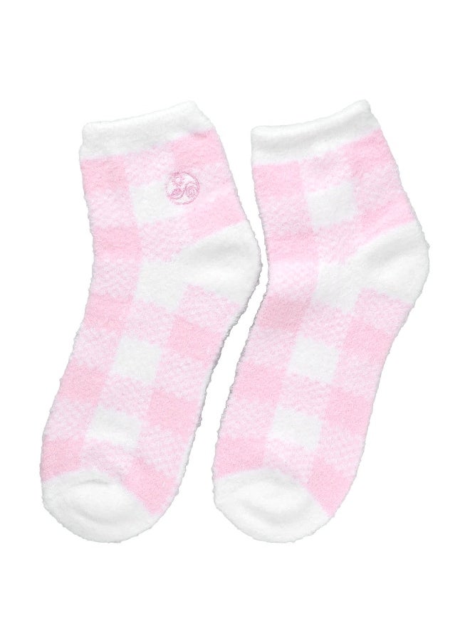 Earth Therapeutics, Aloe Moisture, Aloe Socks, Pink and White, 2 Pairs