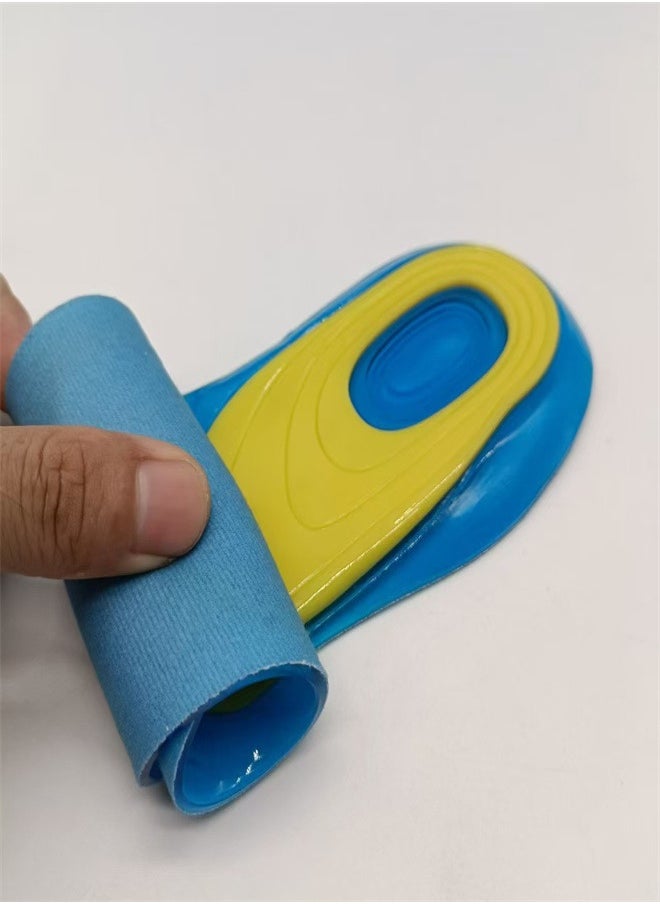 1 Pair Massaging Gel Advanced Insoles All Day Shock Absorption and Cushioning for Hard Surfaces