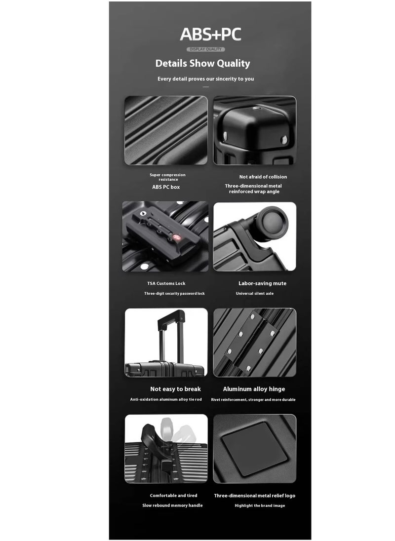Travel Luggage 2 Piece Sets suitable for short trips, PC+ABS Hard Shell Clearance Luggage Carry on Luggage Suitcase with TSA Lock Spinner Wheels Durable Lightweight Travel Luggage，USB Charging Port