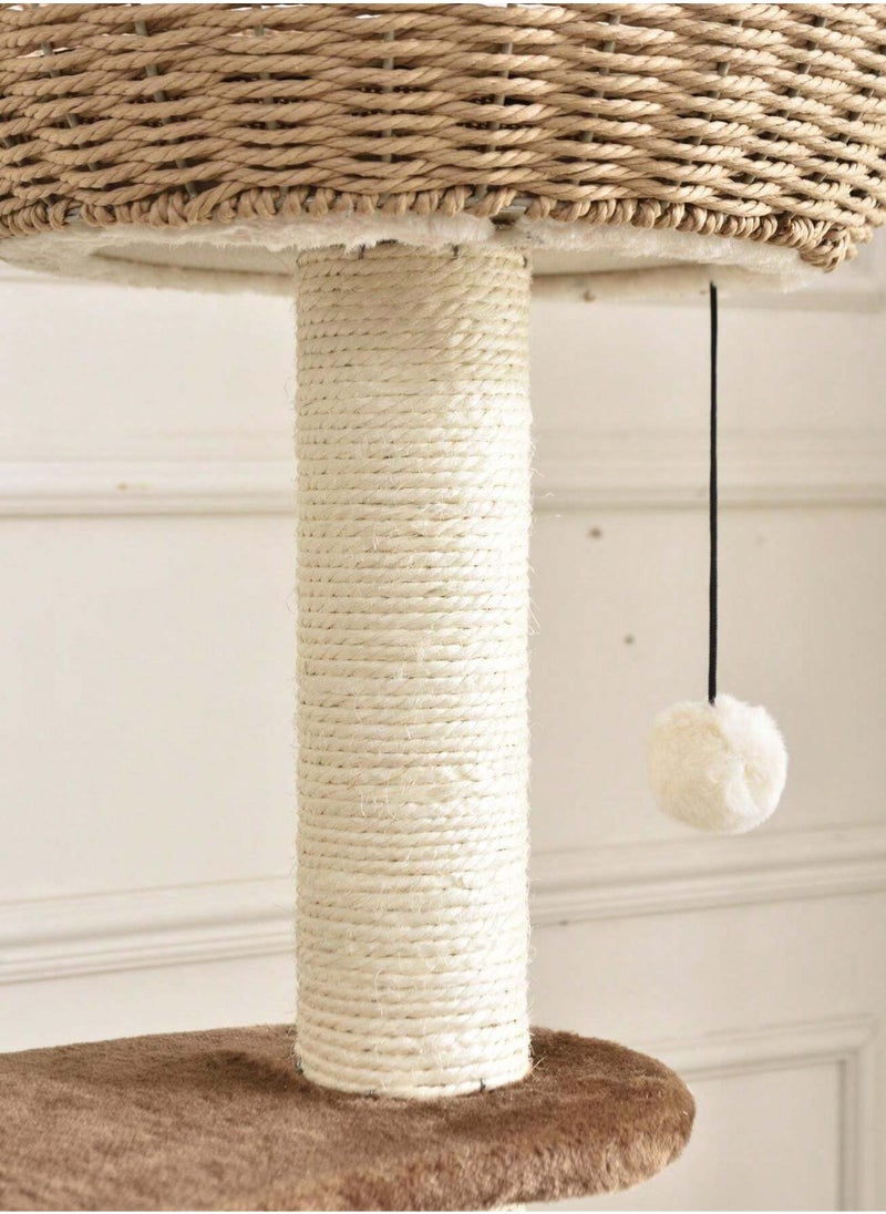 Cat Ceiling Tree Tower Large Cats Condo Tree Play Furniture Scratcher Perch Couch Bed Cat Climbing Frame