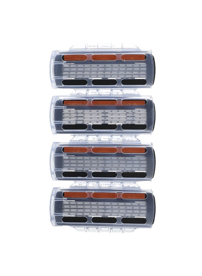 BIC, Flex 4 Sensitive, 1 Handle, 4 Cartridges