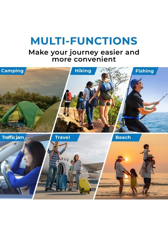 Portable Toilet for Camping, Potty Adults, Porta Travel Commode Bucket Car, Travel, Outdoor, Hiking, Backpack, Trips, Tent, Boat, Beach, Traffic Jam, Home