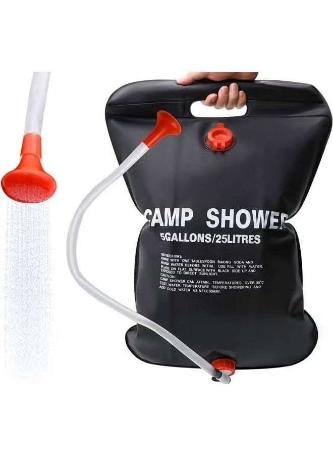 5 Gallons Hanging Camping Solar shower bag Heated Shower