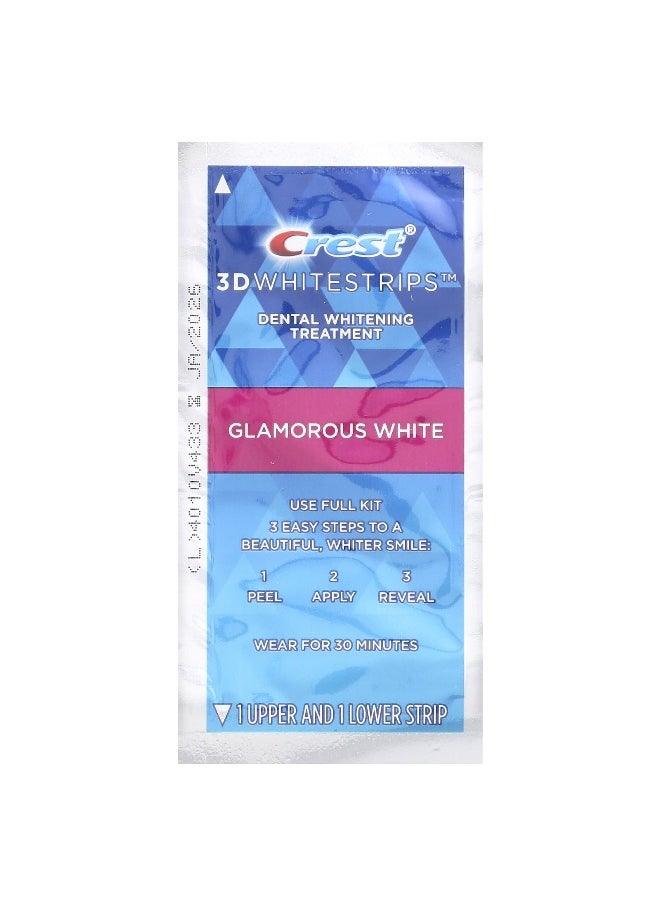 Crest, 3D Whitestrips™, Dental Whitening Kit, Glamorous White, 28 Strips