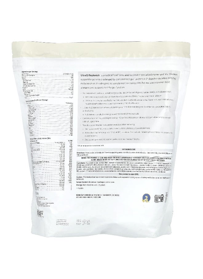 Metagenics, UltraGI Replenish®, Chocolate, 47.62 oz (1,350 g)