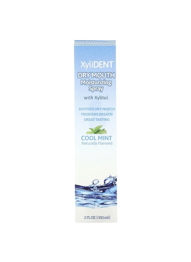 XyliDENT, Dry Mouth Moisturizing Spray with Xylitol, Cool Mint, 2 fl oz (59.1 ml)