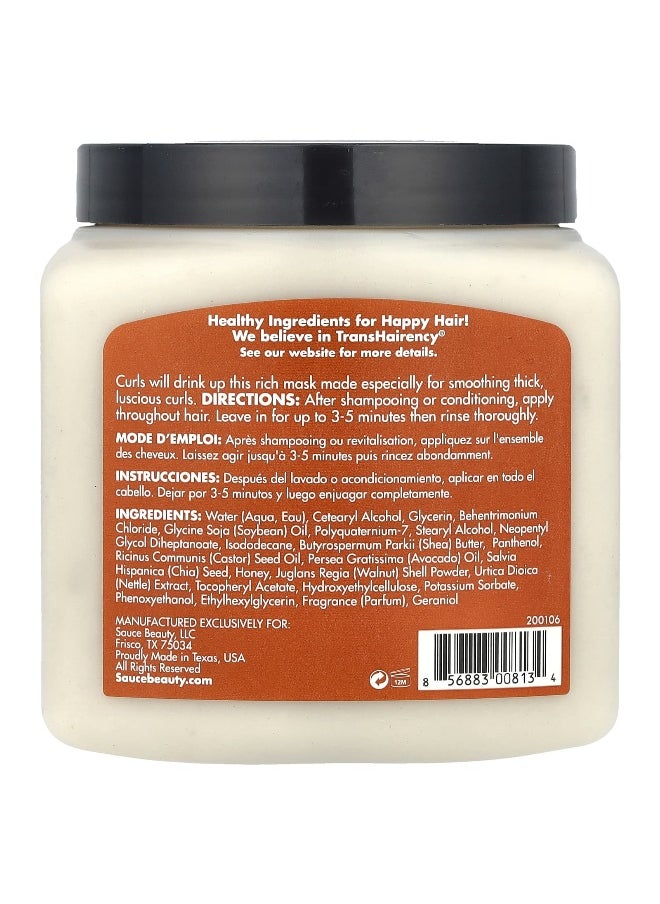 Sauce Beauty, Smoothing Curl Hair Mask, Honey Chia, 10.5 oz (298 g)