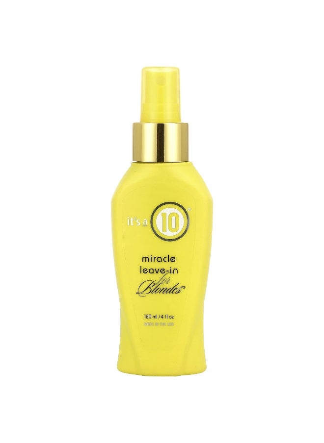 It's a 10, Miracle Leave-In, For Blondes®, 4 fl oz (120 ml)