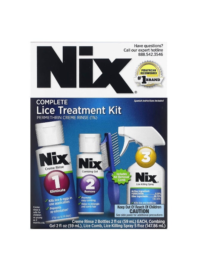 Nix, Complete Lice Treatment Kit , 1 Kit