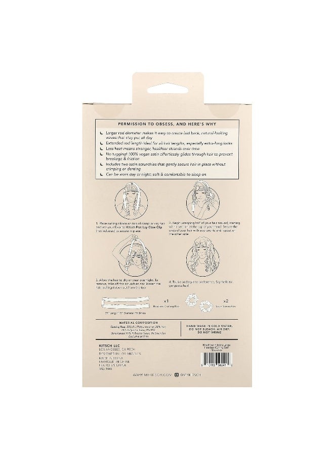 Kitsch, The Satin Heatless Curling Set, Extra Large, Chocolate, 1 Set