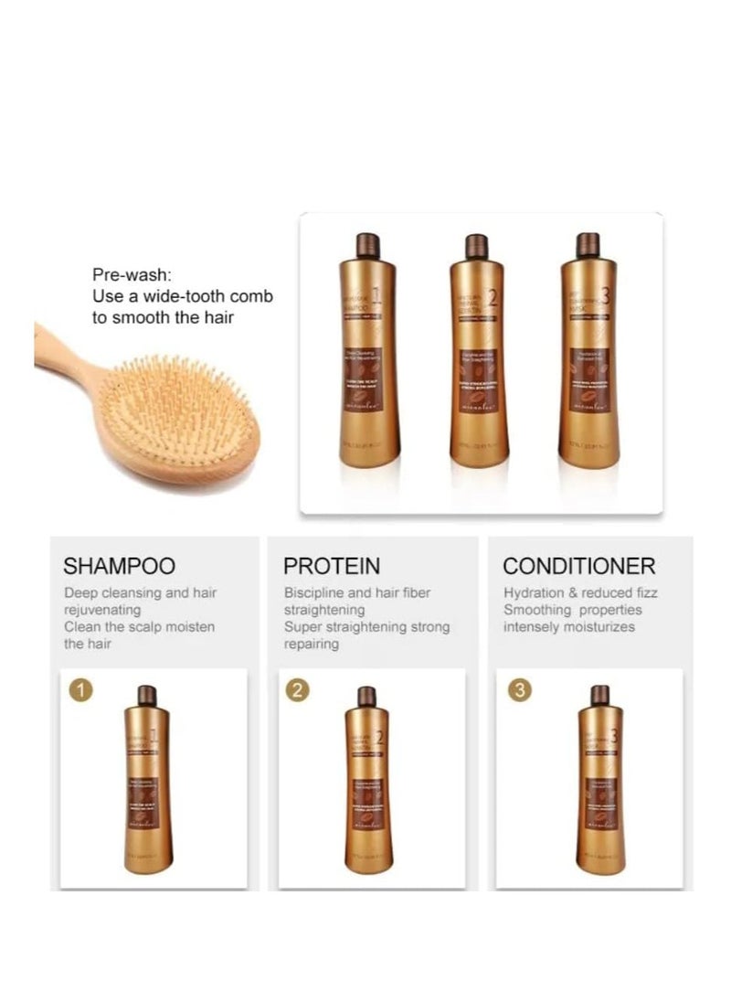 Keratine Queen Brazilian Treatment 3/Set 1L 33.81 Fl OZ