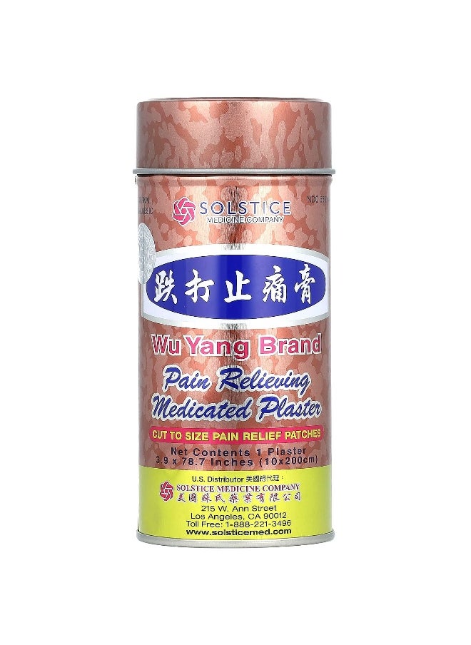 Wu Yang Brand, Pain Relieving Medicated Plaster, 1 Plaster