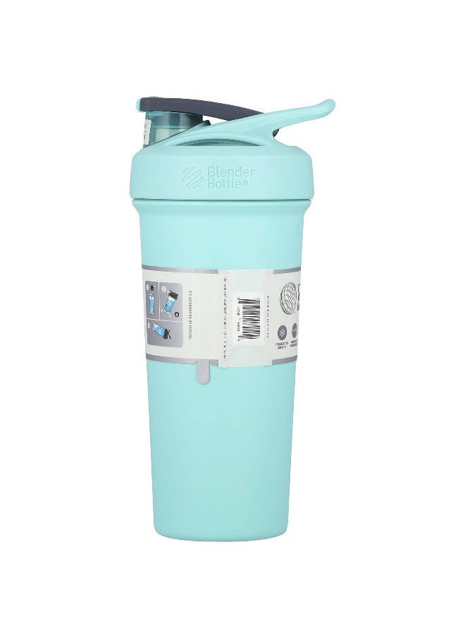 Blender Bottle, Strada Sleek™, Insulated Stainless Steel, Seafoam, 25 oz (740 ml)