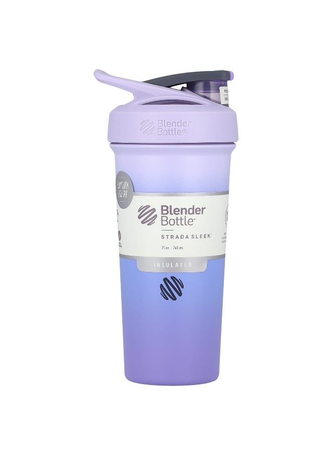 Blender Bottle, Strada Sleek™, Insulated Stainless Steel, Lavender, 25 oz (740 ml)