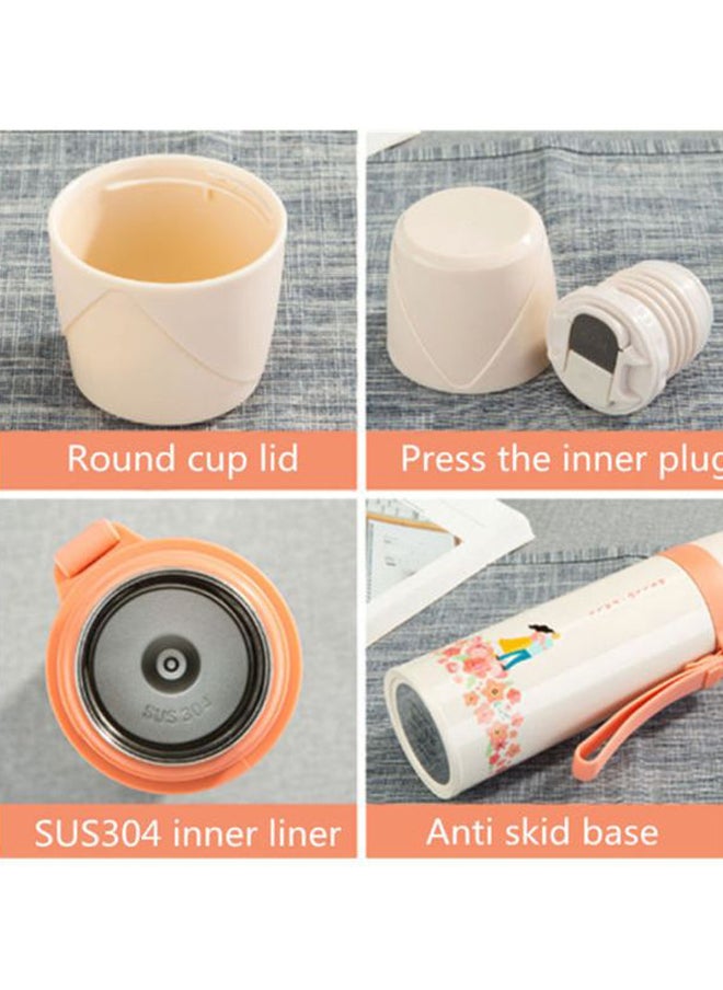 Portable Thermos Beige/Pink