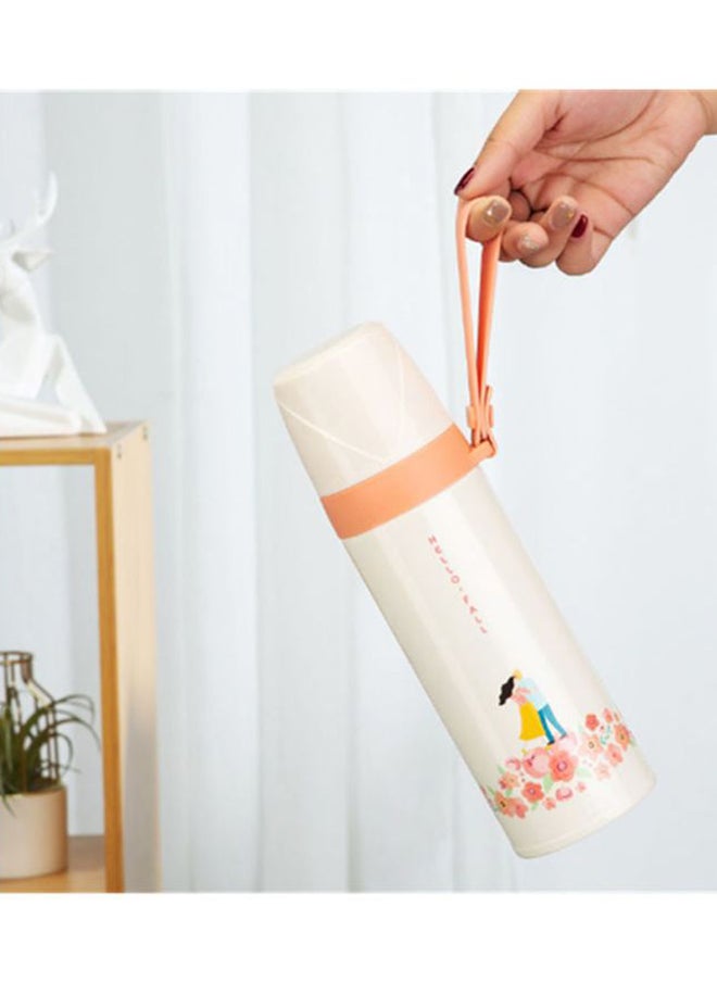 Portable Thermos Beige/Pink