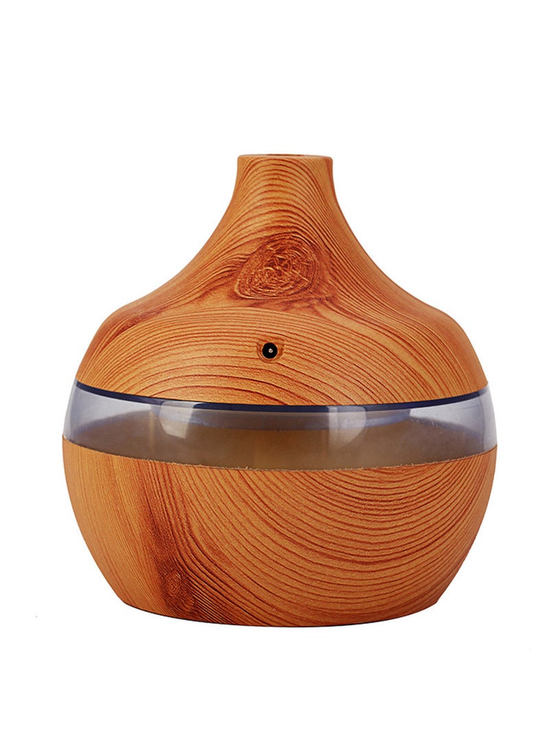 Essential Oil Aromatherapy Air Humidifier With LED Lights Light Brown