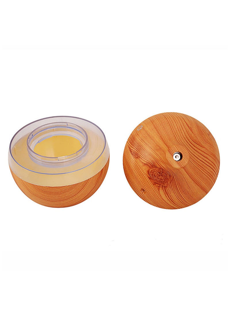 Essential Oil Aromatherapy Air Humidifier With LED Lights Light Brown