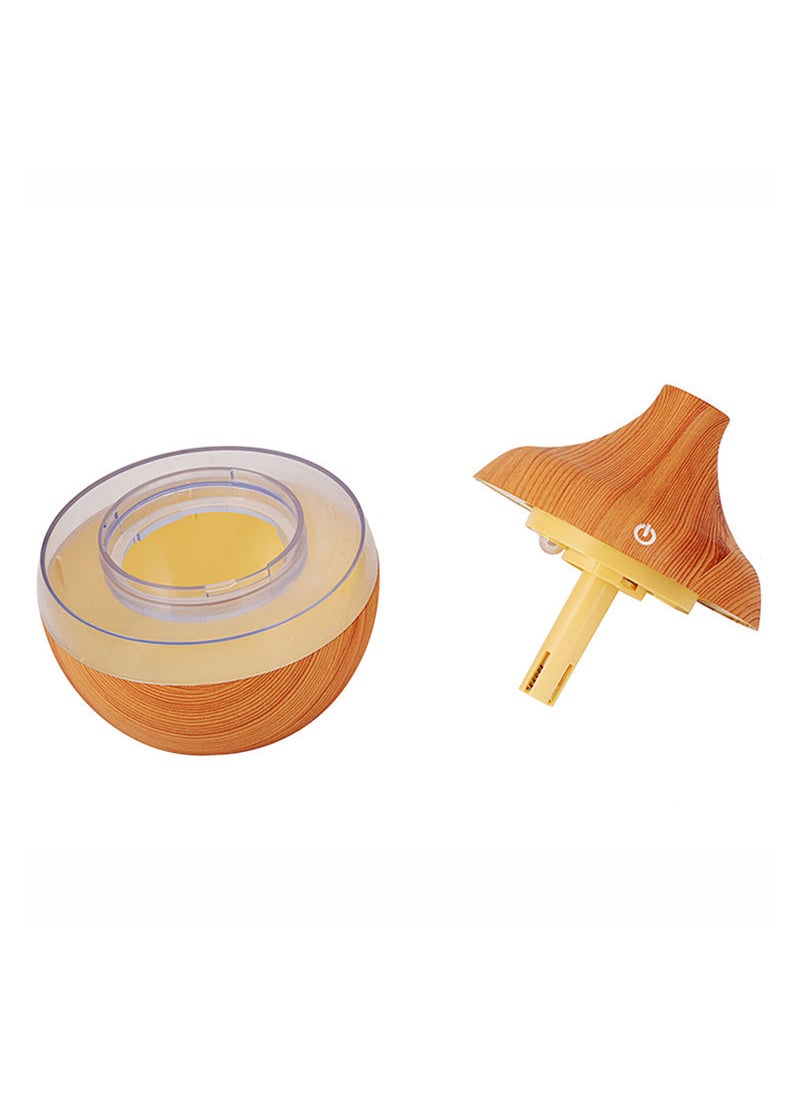 Essential Oil Aromatherapy Air Humidifier With LED Lights Light Brown