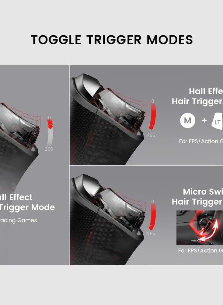 Cyclone 2 Multiplatform Wireless Controller- TMR Electromagnetic Joysticks&Hall Effect Switch triggers,6-axis Gyro Gaming Controller for Switch/PC/iOS/Android/Steam