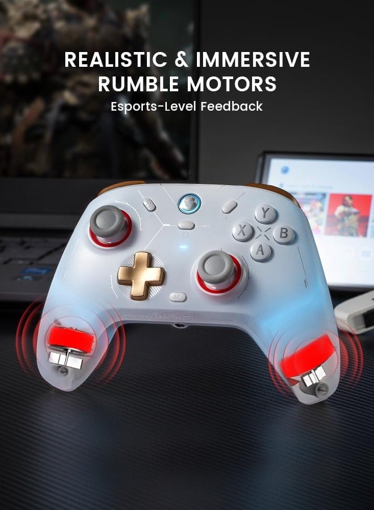 Cyclone 2 Multiplatform Wireless Controller- TMR Electromagnetic Joysticks&Hall Effect Switch triggers,6-axis Gyro Gaming Controller for Switch/PC/iOS/Android/Steam