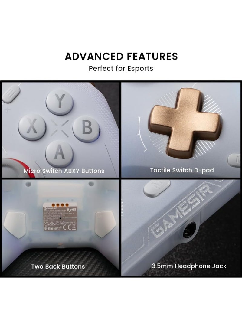 Cyclone 2 Multiplatform Wireless Controller- TMR Electromagnetic Joysticks&Hall Effect Switch triggers,6-axis Gyro Gaming Controller for Switch/PC/iOS/Android/Steam