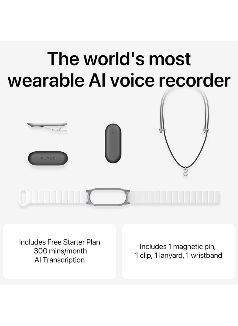 PLAUD NotePin – Wearable AI Voice Recorder for Effortless Note-Taking