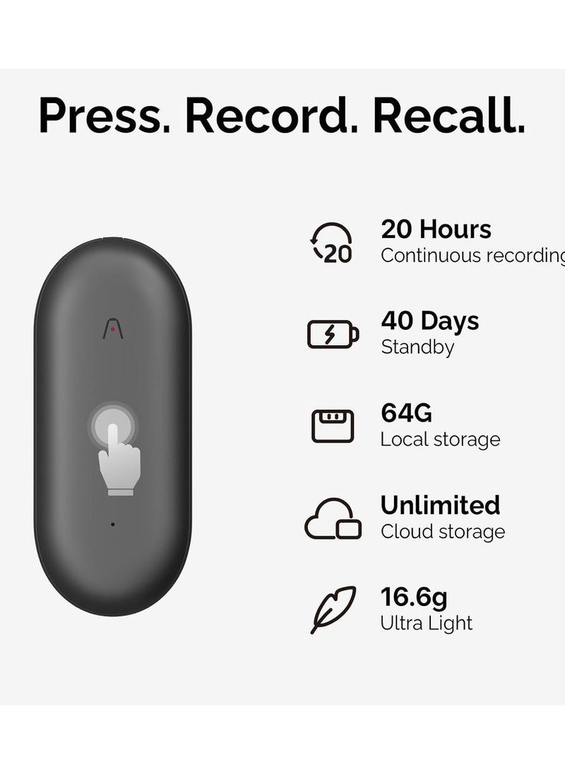 PLAUD NotePin – Wearable AI Voice Recorder for Effortless Note-Taking