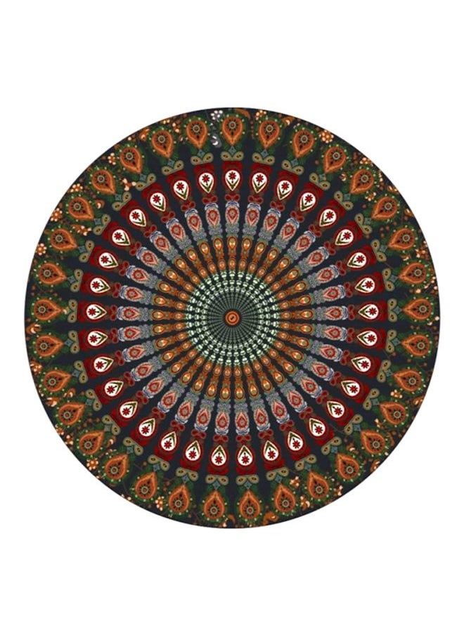 Pea Tail Printed Beach Towel Red/Green/Orange