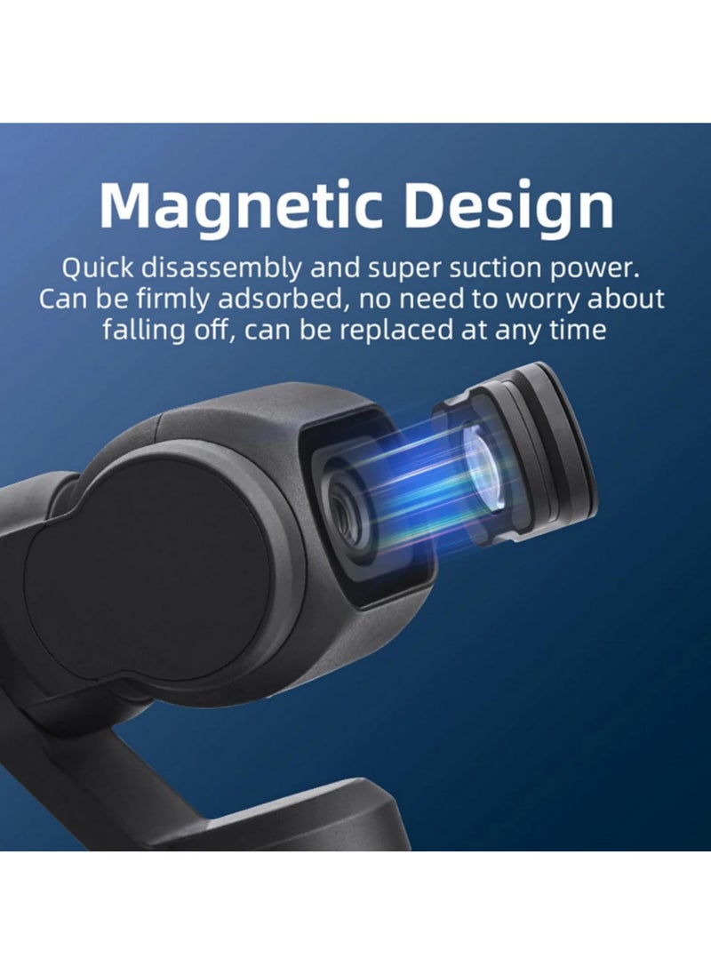 1PCS Magnetic Wide Angle Lens for DJI Osmo Pocket 3 112 Degree FOV Expansion Aluminum Alloy Optical Glass Anamorphic Camera Lens HD Anti-Distortion Ultra-Wide Attachment