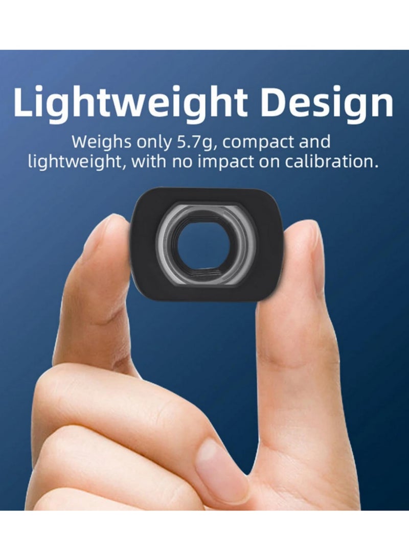 1PCS Magnetic Wide Angle Lens for DJI Osmo Pocket 3 112 Degree FOV Expansion Aluminum Alloy Optical Glass Anamorphic Camera Lens HD Anti-Distortion Ultra-Wide Attachment