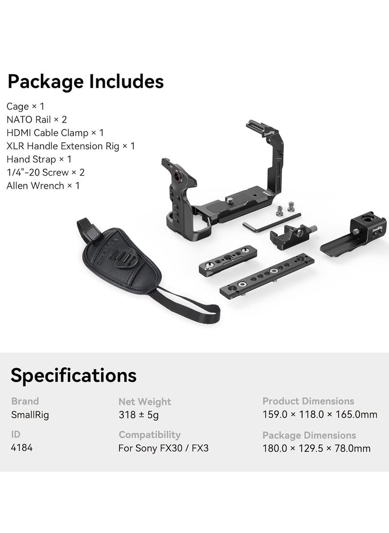 SmallRig Handheld Cage Kit for Sony FX30 FX3 4184