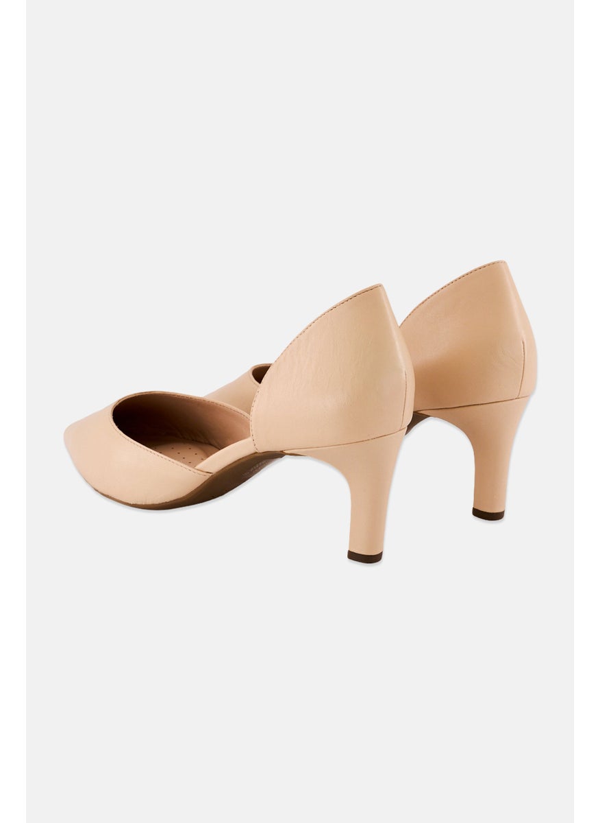 Women Slip On Pumps, Beige