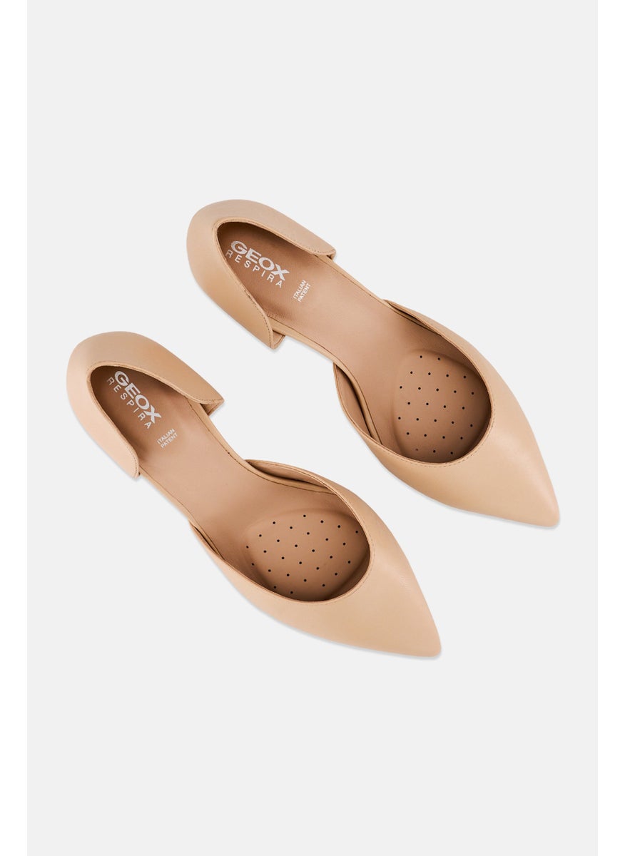 Women Slip On Pumps, Beige